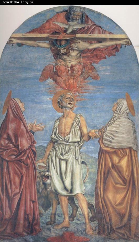 Andrea del Castagno The Trininty with Saints